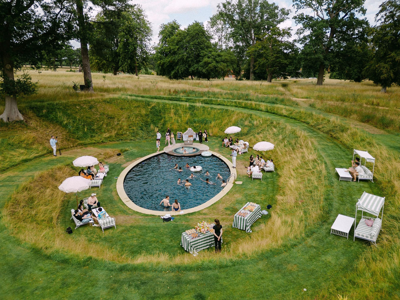Luxury Summer Wedding at Wilderness Reserve with an Elegant Pool Party Celebration