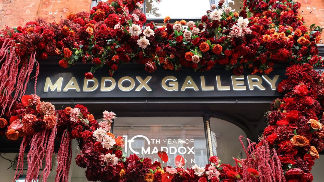 Wildabout Florals for Maddox Gallery London’s 10th Anniversary