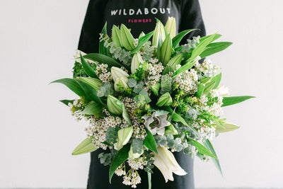 hand tied lilies